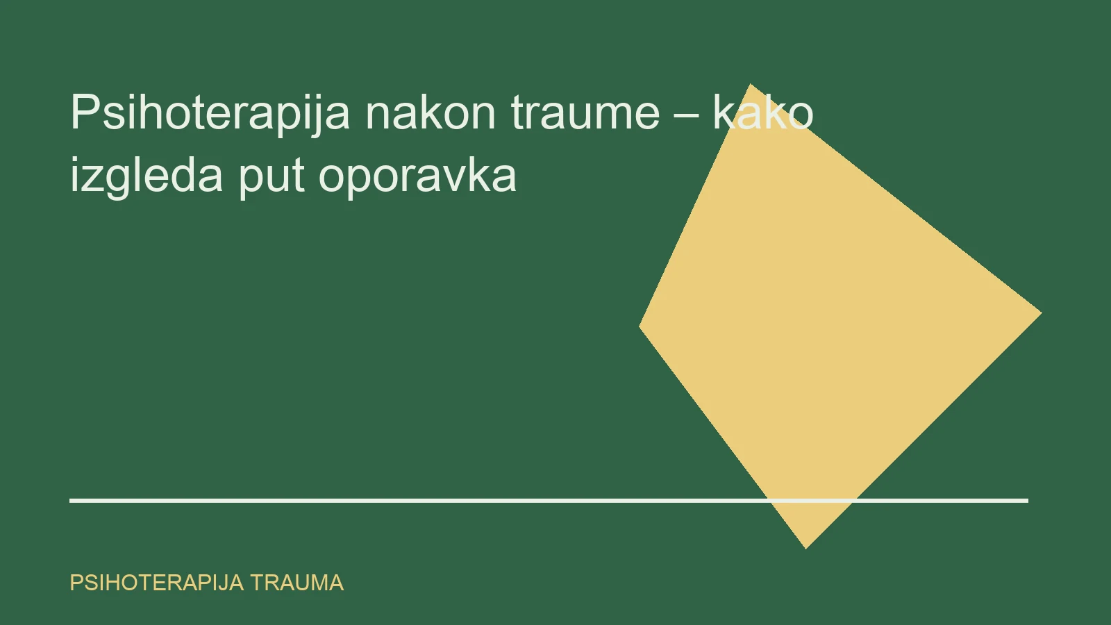 Urednička ilustracija za temu psihoterapija trauma