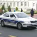 Hrvatski policijski automobil limuzinskog oblika.